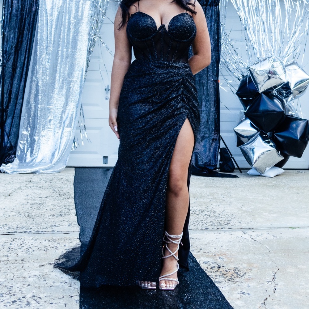 Black Dress with split